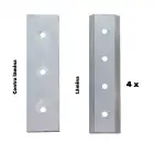 Kit 4 Lâminas c/Contra Lâmina p/Biotriturador Donker´s BT42S/BT42RS 